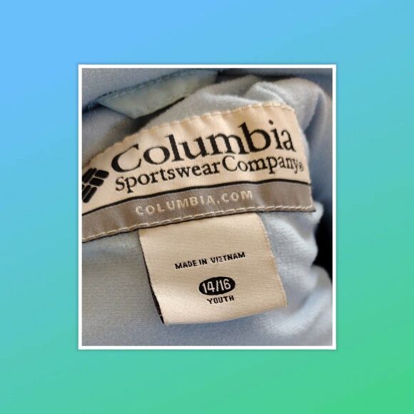 Columbia Coat with 5 pockets, zip and snap closure size 14/16. no hood - Picture 2 of 4